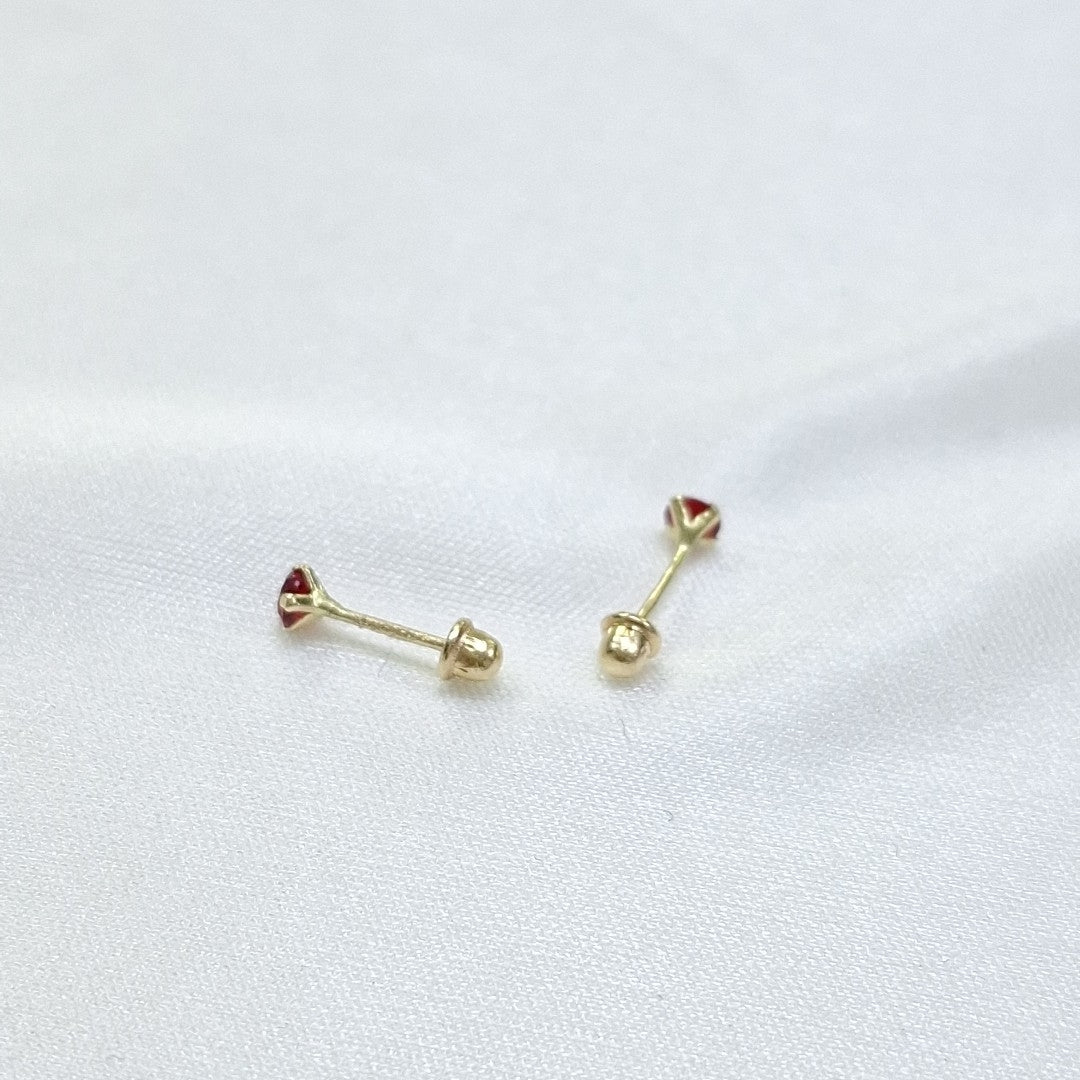 BROQUELES ORO 14K 1 (NUEVO)