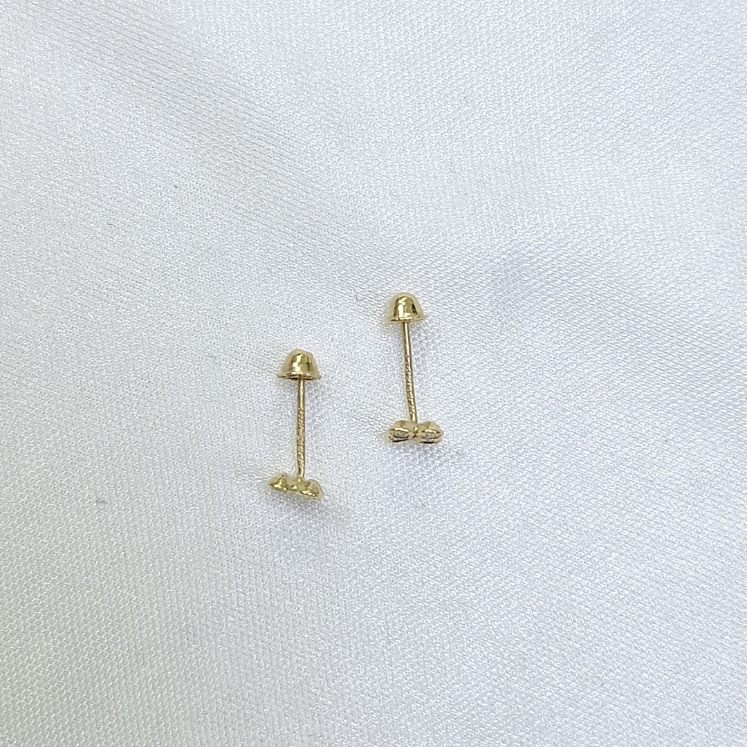 BROQUELES ORO 14K 1 (NUEVO)