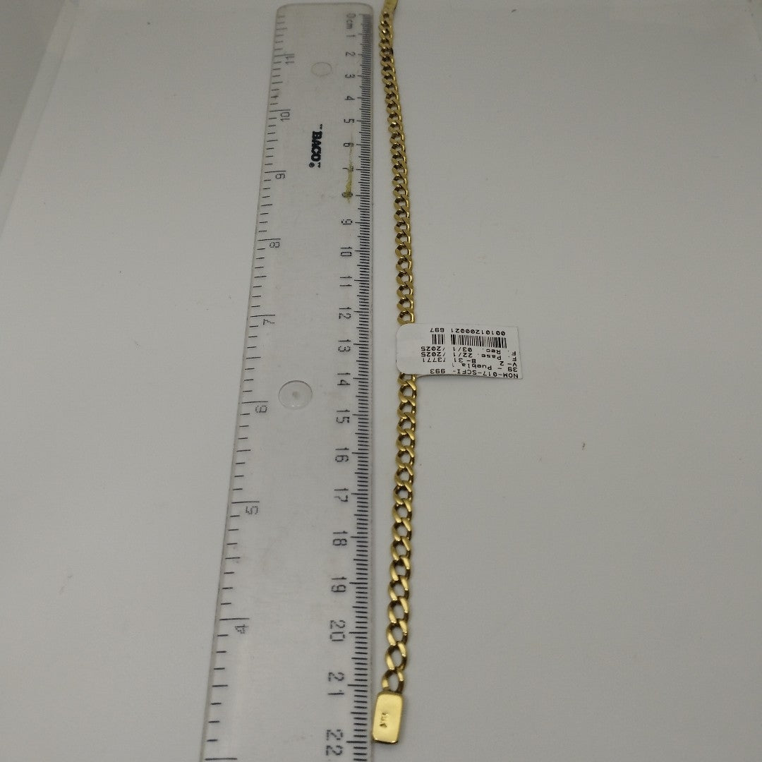 K1 11,20 GRMS 14 K ESPECIFICACIONES COMPLEMENTARIAS PULSERA CON ESLABONES (SEMINUEVO)