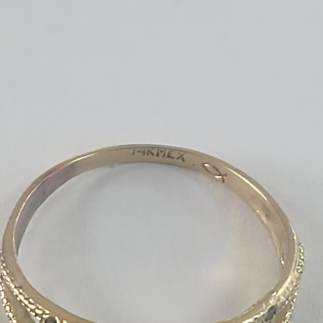 ARGOLLA DE LA SUERTE. ORO. 10 K 2.3 GRMS (SEMINUEVO)