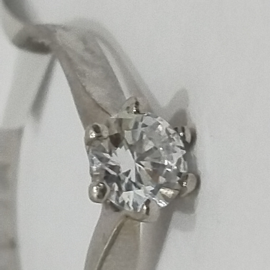 10298ANC00080B801 FRD6 SOLITARIO CON CIRCONIA REDONDA 6 UÑAS O/B ORO 14K 2GRS (NUEVO)