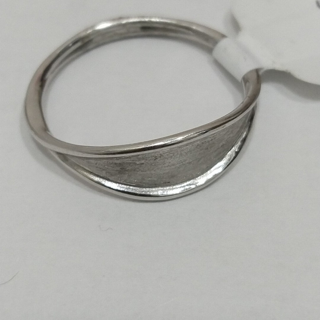 10245AND00070B1490 FRD6 ANILLO SEMI OVALADO OPACADO O/B ORO 14K 1.9GRS (NUEVO)