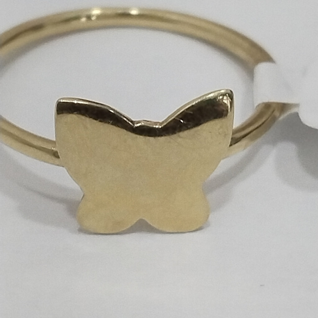 10003AND00075B2741 FRD11A ANILLO DE MARIPOSA PULIDA ORO 14K 1.8GRS (NUEVO)