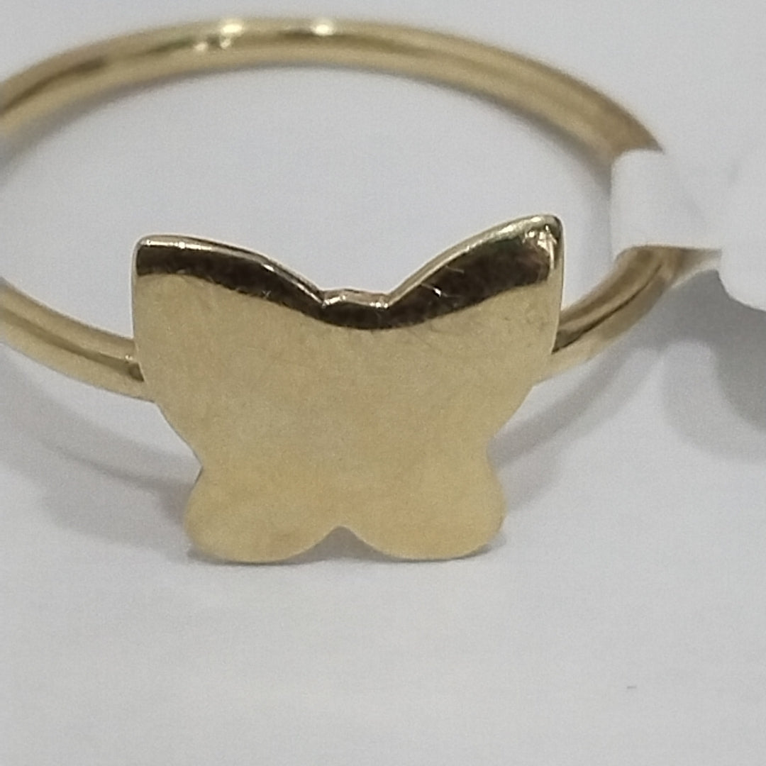 10003AND00075B2741 FRD11A ANILLO DE MARIPOSA PULIDA ORO 14K 1.8GRS (NUEVO)