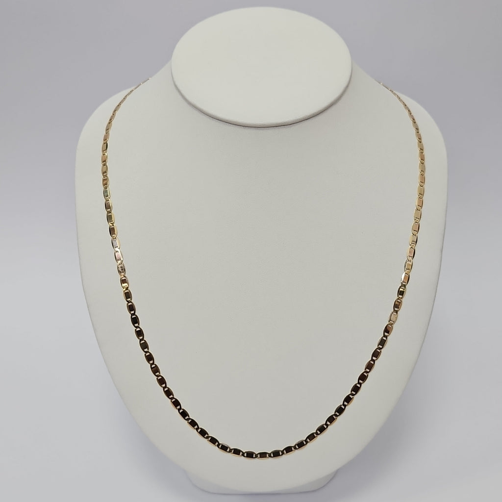 CADENAS VALENTINA/ESPEJO ORO 14K 10.7 (NUEVO)