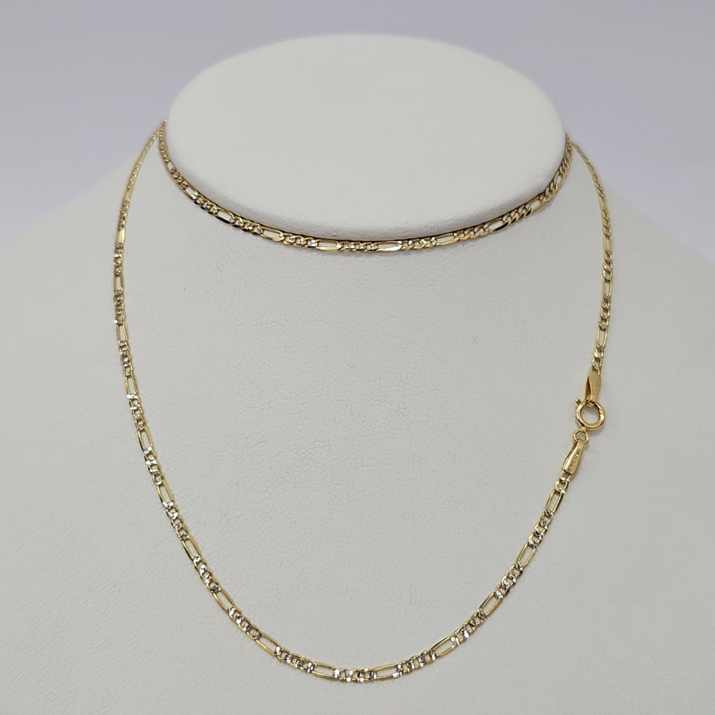 CADENAS CARTIER 3 1 DIAMANTADA ORO 14K 3.3 (NUEVO)