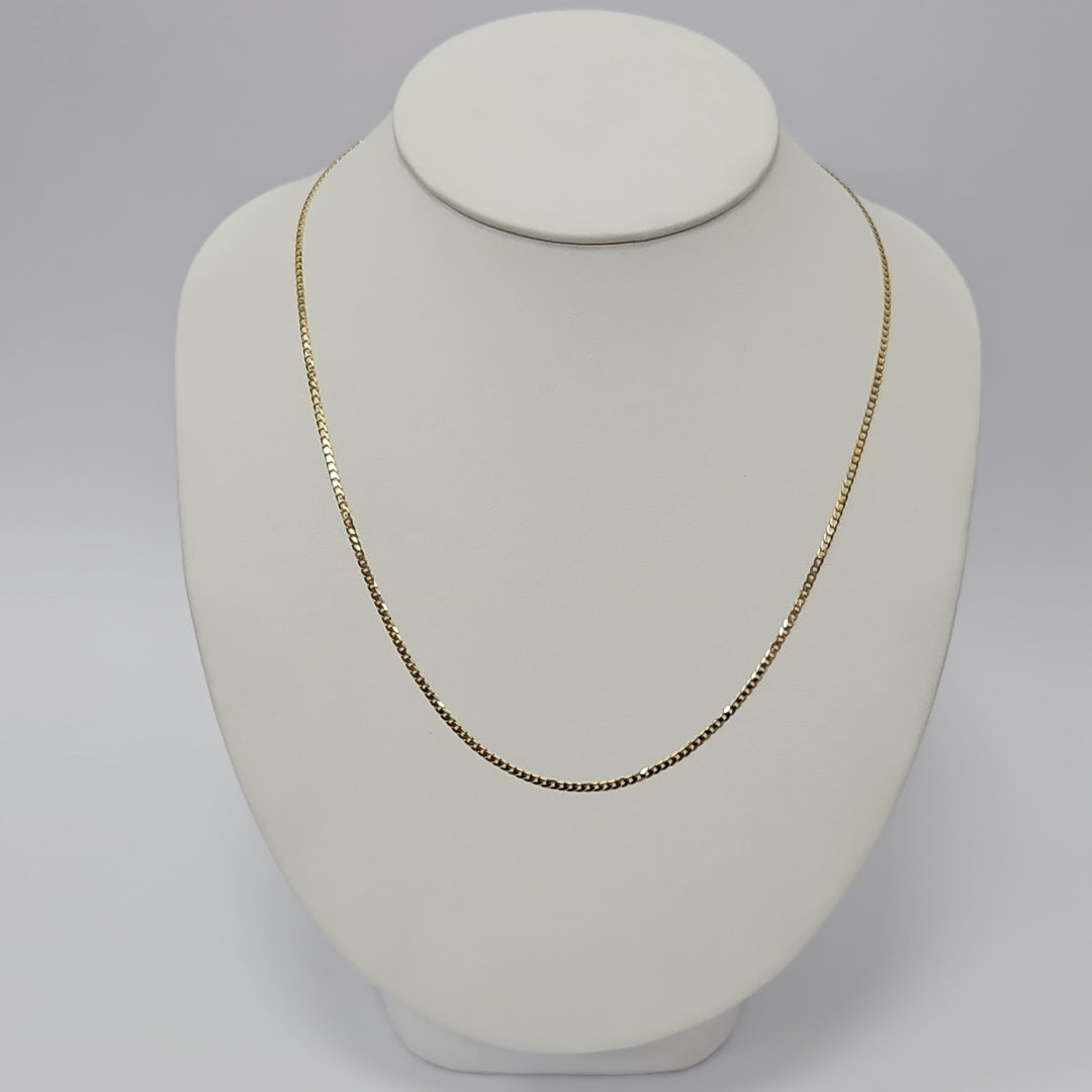 CADENAS BARBADA AMARILLA ORO 10K 2.5 (NUEVO)