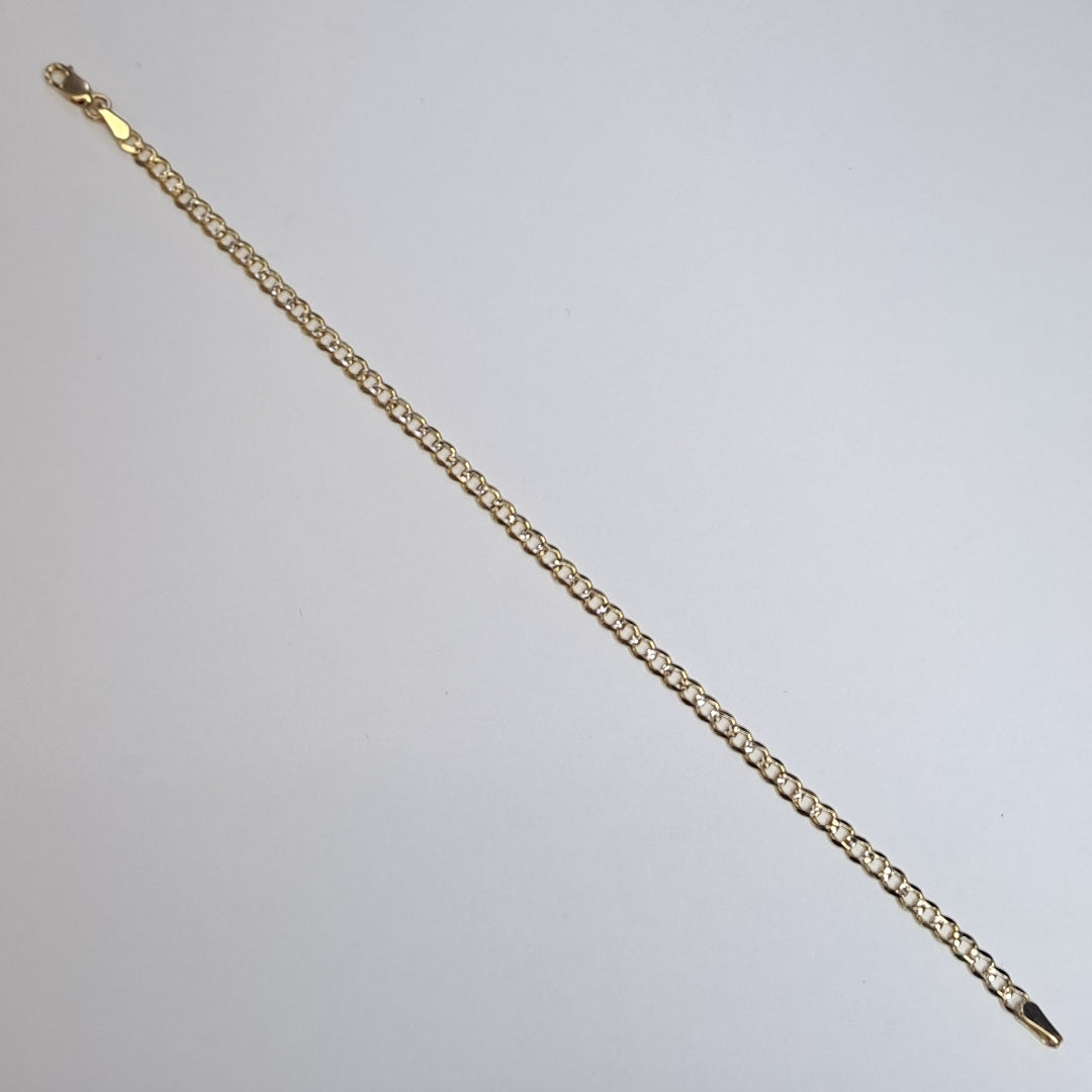 PULSERA BARBADA RODIO 3.1G 18 CM (NUEVO)