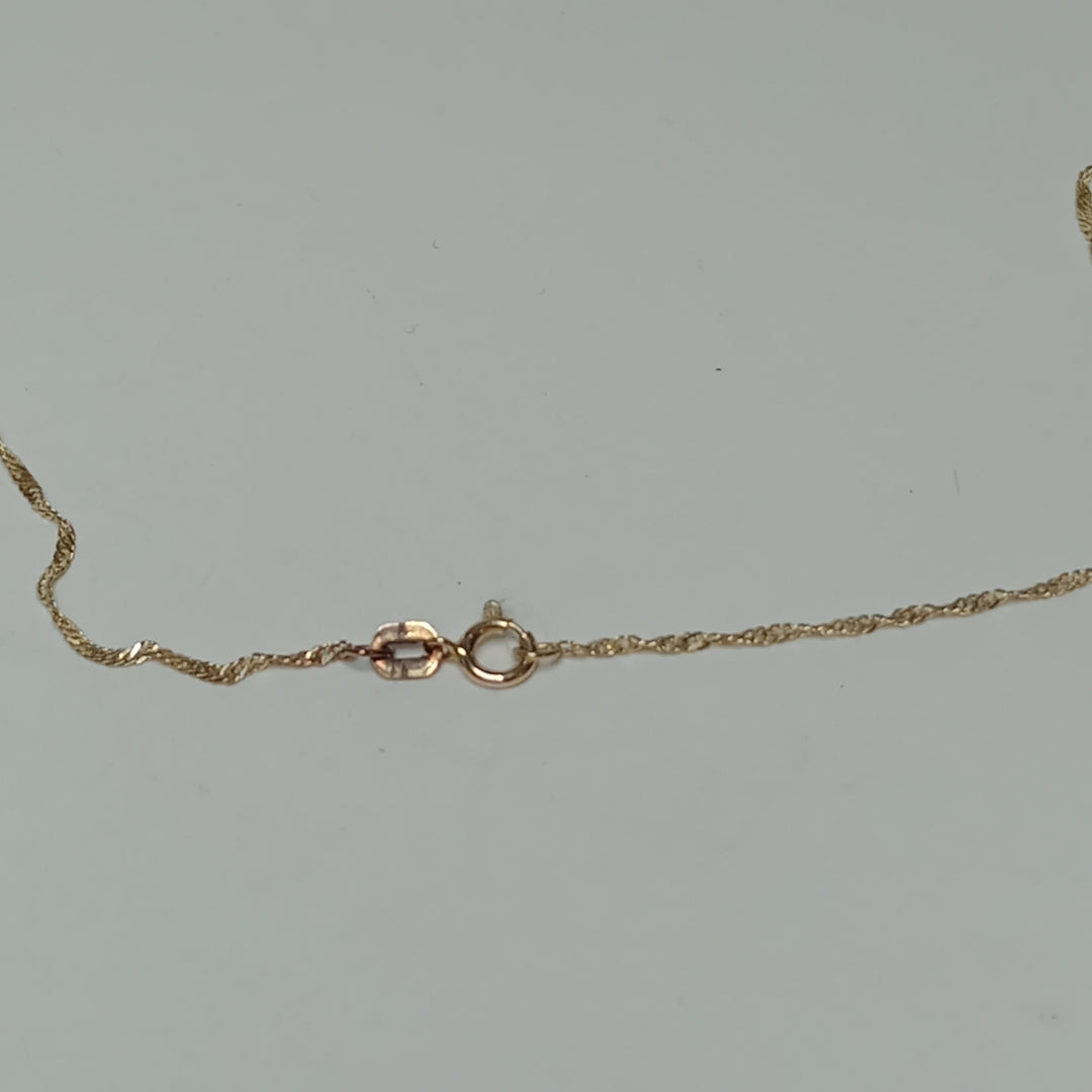 CADENA. ORO. 10 K 1.2 GRMS (SEMINUEVO)