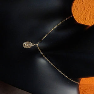 CADENA, DIJE. ORO. 14 K 2 GRMS (SEMINUEVO)