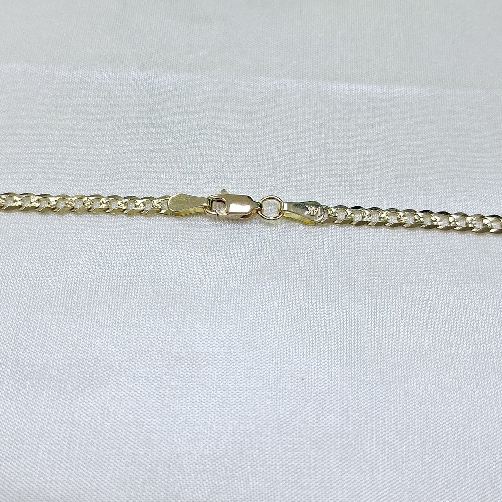 CADENA BARBADA DIAMANTADA 11.91GR 60 CM CM (NUEVO)