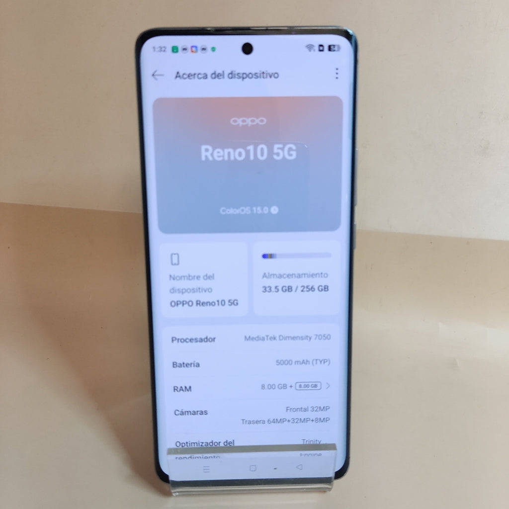 CELULAR OPPO  RENO 10 CPH2531 (2023) 256 GB 8 GB RAM (SEMINUEVO)