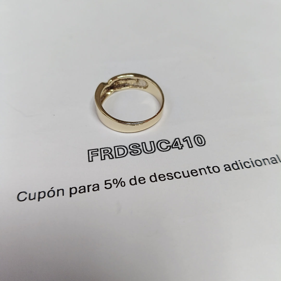 K1 5,10 GRMS 14 K ESPECIFICACIONES COMPLEMENTARIAS ANILLO CON SINT BCO (SEMINUEVO)