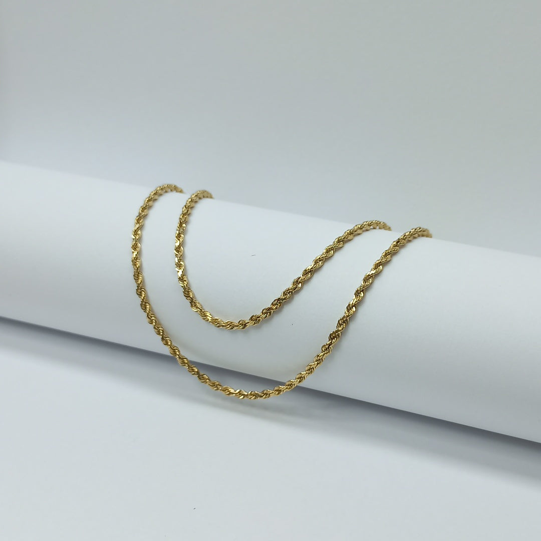 K1 7,20 GRMS 14 K ESPECIFICACIONES COMPLEMENTARIAS CADENA TORZAL 14K (SEMINUEVO)