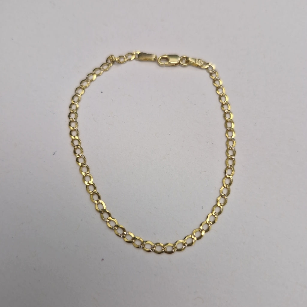 PULSERA BARBADA RODIO 1.9G 18 CM (NUEVO)