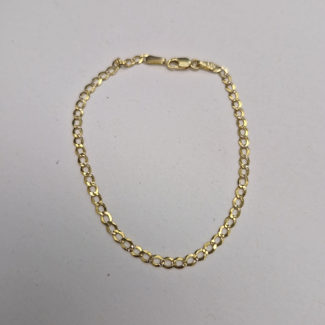 PULSERA BARBADA RODIO 1.9G 18 CM (NUEVO)