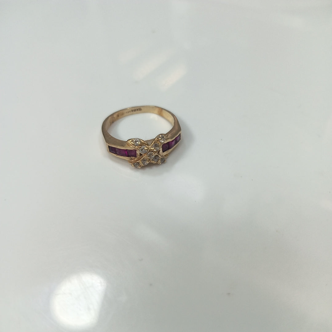 K1 2,90 GRMS 14 K ESPECIFICACIONES COMPLEMENTARIAS ANILLO CON PIEDRA DE COLOR (SEMINUEVO)