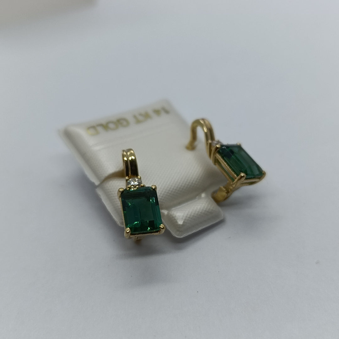 BROQUELES ORO 14K 3.4 (NUEVO)