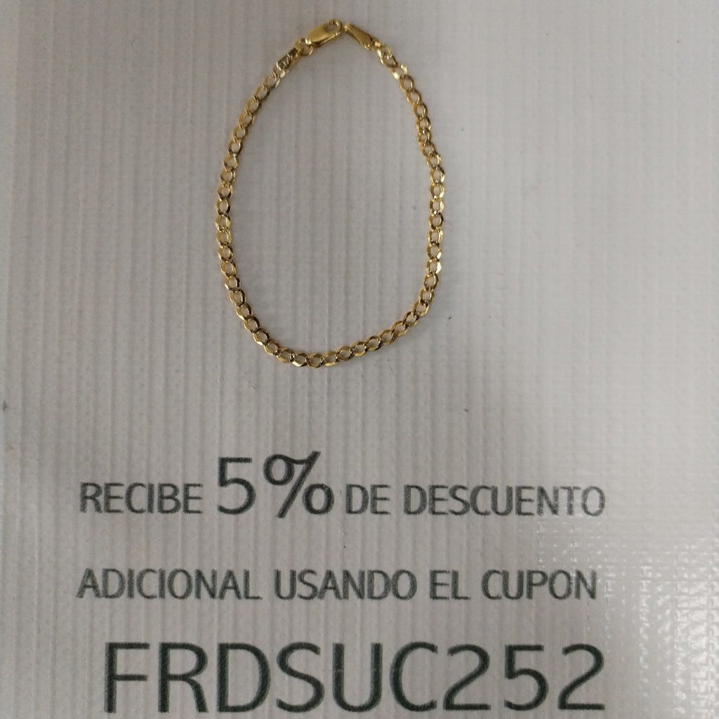 PULSERA BARBADA RODIO 1.8G 16 CM (NUEVO)