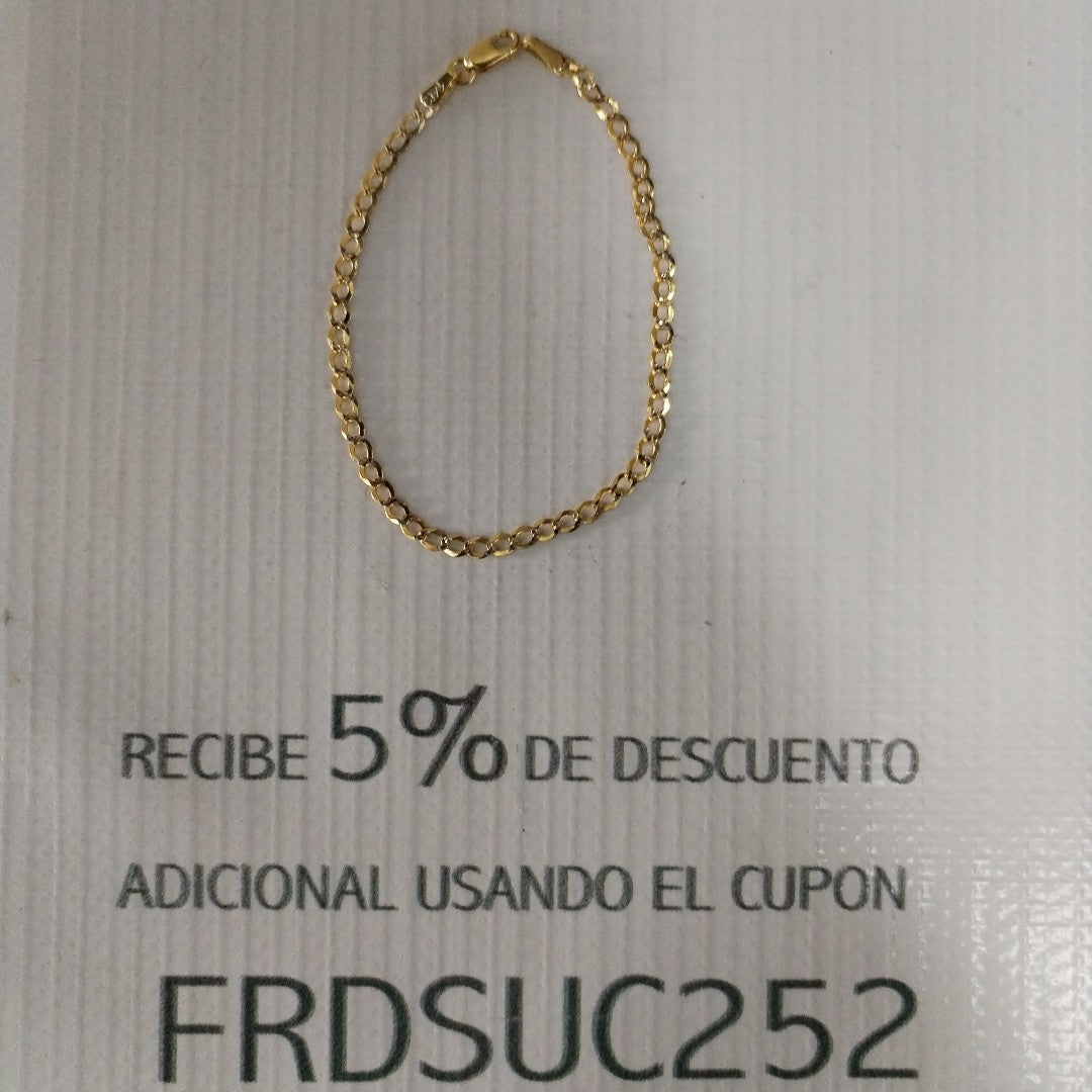 PULSERA BARBADA RODIO 1.8G 16 CM (NUEVO)