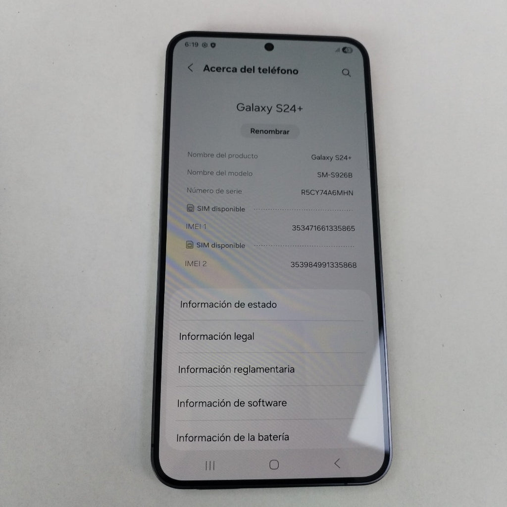 CELULAR SAMSUNG GALAXY S24 + SM-S926B (2024) 256 GB 12 GB RAM
