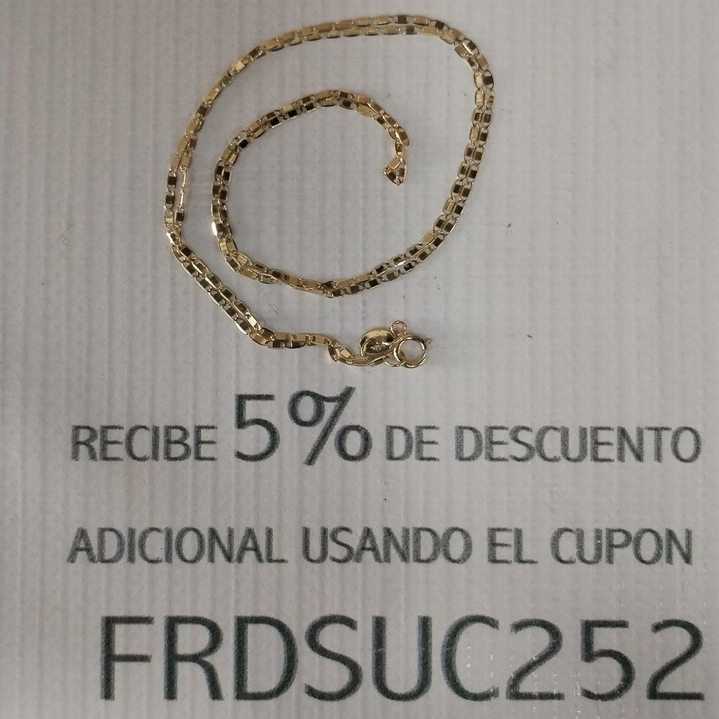 CADENA TEJIDO MARINERO 1.81GR 50 CM (NUEVO)