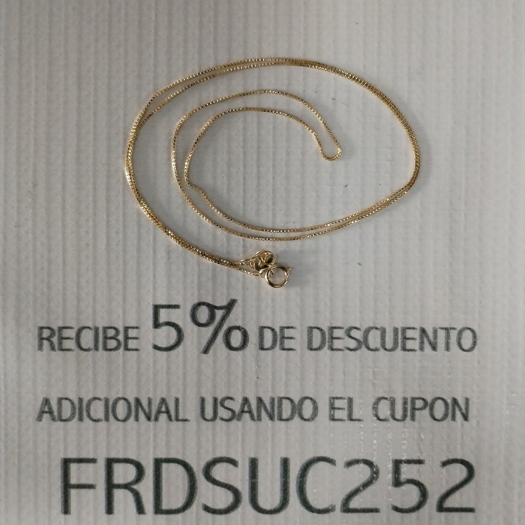 CADENA VENECIANA 1.7G 50 CM (NUEVO)