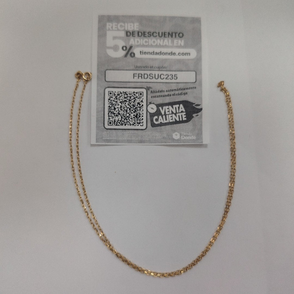 CADENA. ORO. 14 K 2.9 GRMS (SEMINUEVO)