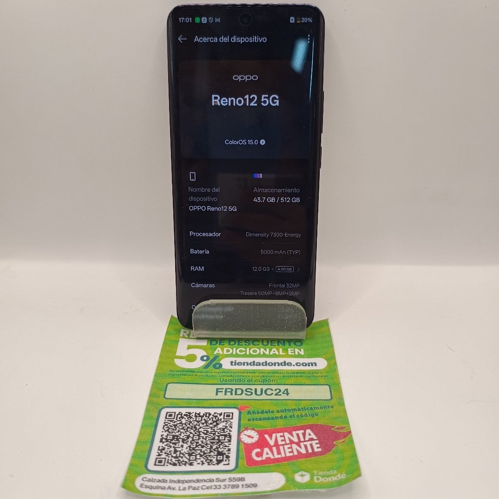 CELULAR OPPO   RENO12 5G CPH2625 (2024) 512 GB 12 GB RAM
