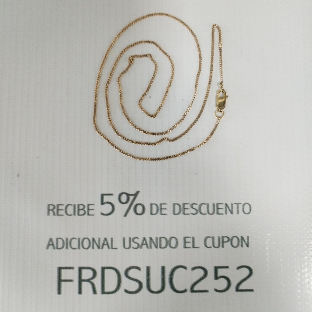 K1 3,70 GRMS 14 K ESPECIFICACIONES COMPLEMENTARIAS CADENA DE ESLABONES GASTADO M (SEMINUEVO)