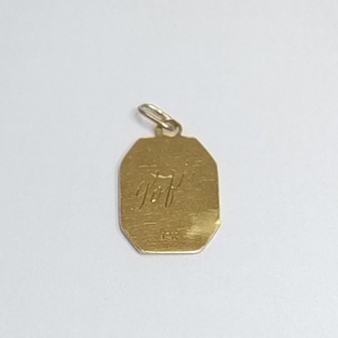 MEDALLA RELIGIOSA ORO COMBINADO 10 K 0.2 GRMS (SEMINUEVO)