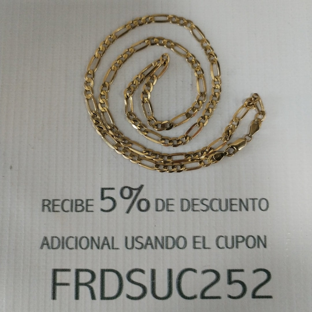 K1 11,50 GRMS 10 K ESPECIFICACIONES COMPLEMENTARIAS CADENA CARTIER GASTADO MALT (SEMINUEVO)