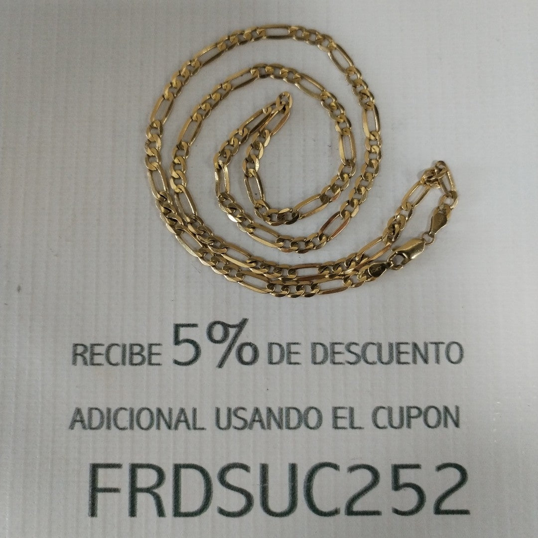 K1 11,50 GRMS 10 K ESPECIFICACIONES COMPLEMENTARIAS CADENA CARTIER GASTADO MALT (SEMINUEVO)
