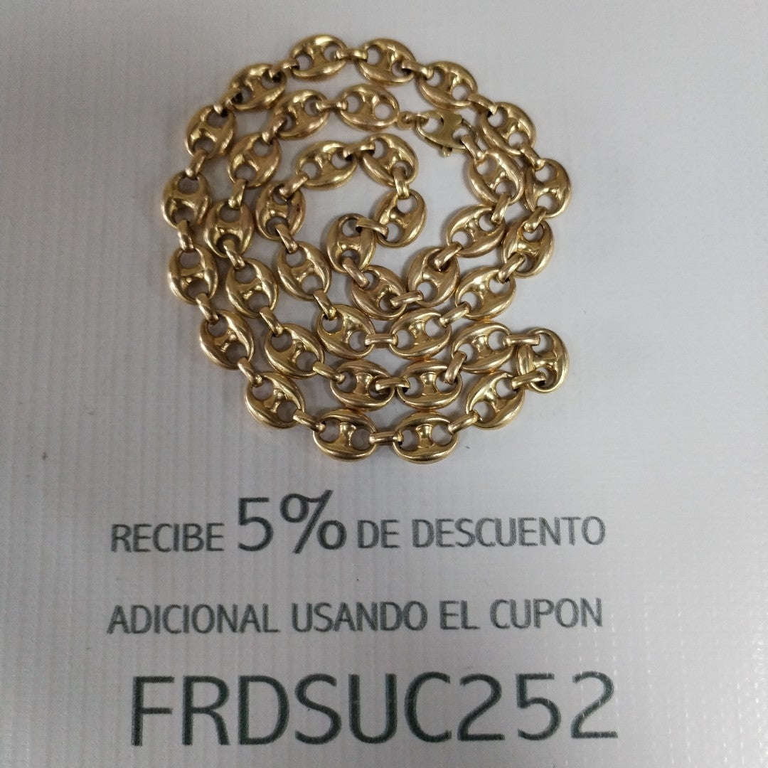 K1 35,30 GRMS 14 K ESPECIFICACIONES COMPLEMENTARIAS CADENA TEJIDO GUCCI GASTA (SEMINUEVO)