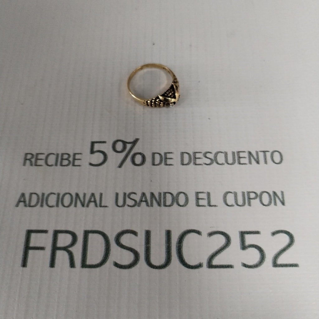 K1 3,20 GRMS 10 K ESPECIFICACIONES COMPLEMENTARIAS ANILLITO TEJIDO HECHURA BUHO (SEMINUEVO)