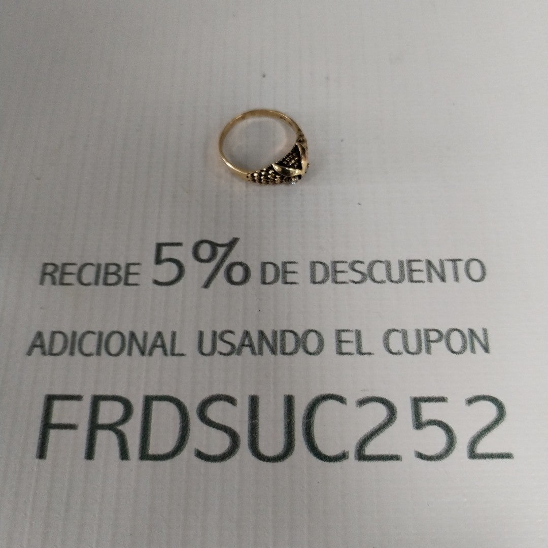 K1 3,20 GRMS 10 K ESPECIFICACIONES COMPLEMENTARIAS ANILLITO TEJIDO HECHURA BUHO (SEMINUEVO)