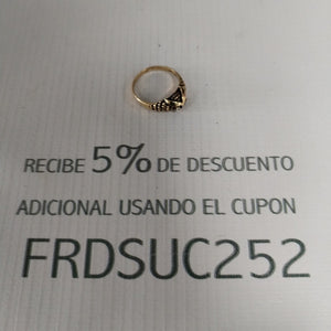 K1 3,20 GRMS 10 K ESPECIFICACIONES COMPLEMENTARIAS ANILLITO TEJIDO HECHURA BUHO (SEMINUEVO)