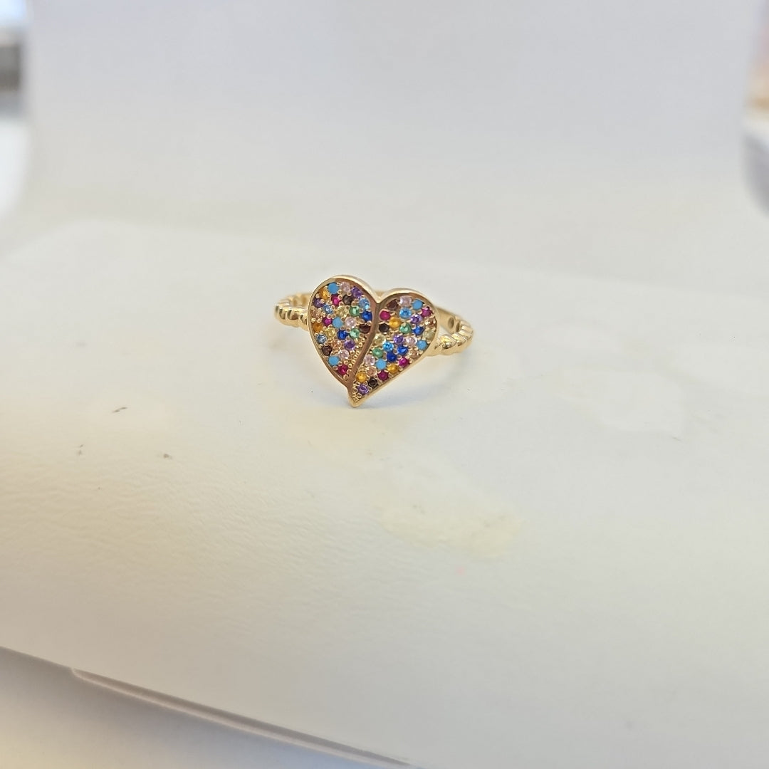 K1 1,90 GRMS 14 K ESPECIFICACIONES COMPLEMENTARIAS ANILLO CORAZON (SEMINUEVO)