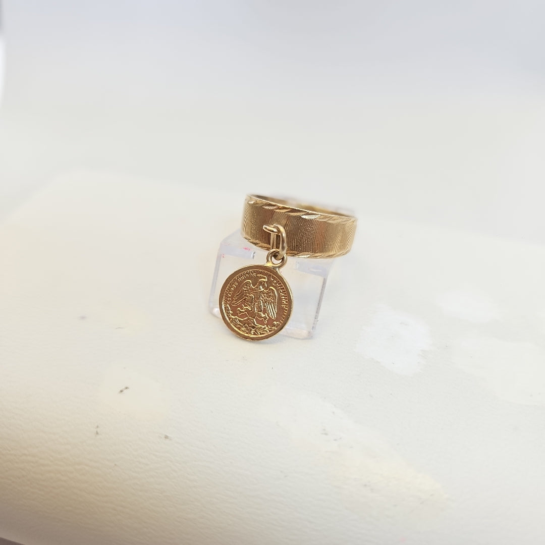 K1 2,70 GRMS 10 K ESPECIFICACIONES COMPLEMENTARIAS ANILLO CON MONEDA DE IMITACIO (SEMINUEVO)