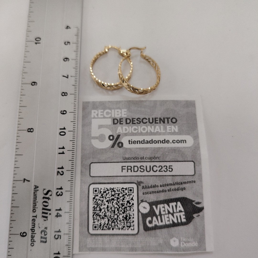 ARRACADAS PAR ORO 14 K 3,30 GRMS (SEMINUEVO)