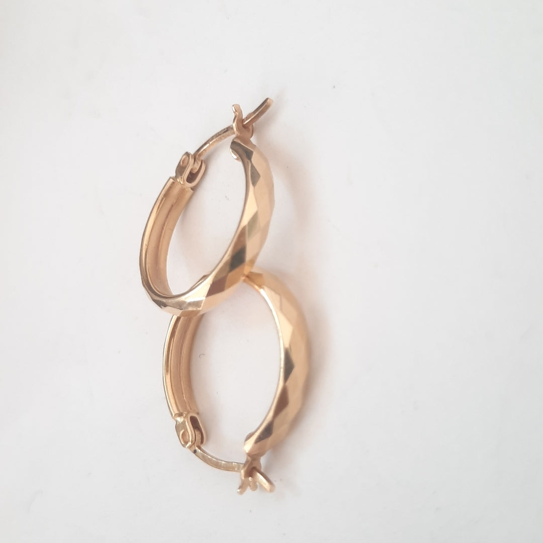 ARRACADAS PAR ORO 14 K 1.9 GRMS (SEMINUEVO)