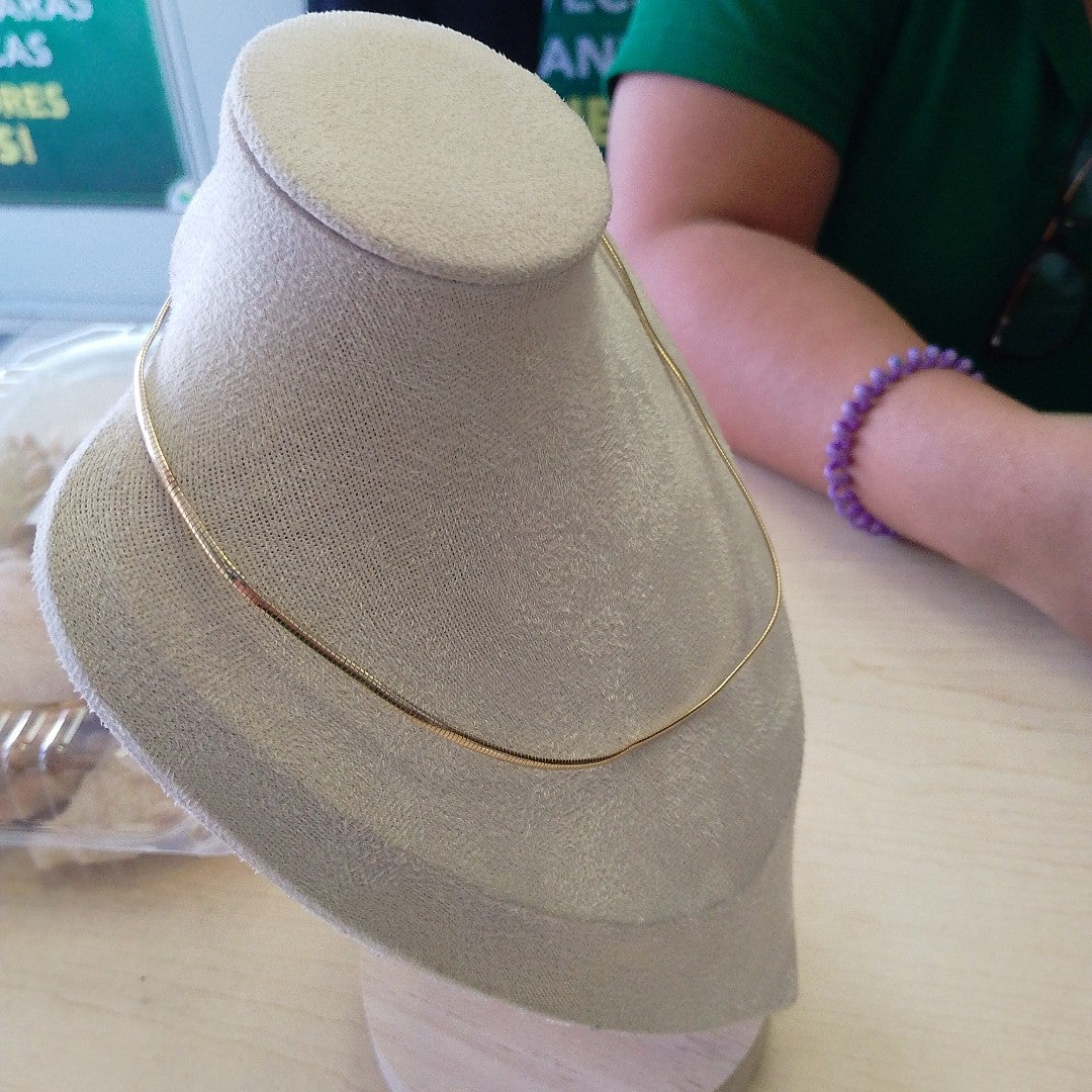 K1 8,70 GRMS 14 K ESPECIFICACIONES COMPLEMENTARIAS GARGANTILLA, BUEN ESTADO (SEMINUEVO)