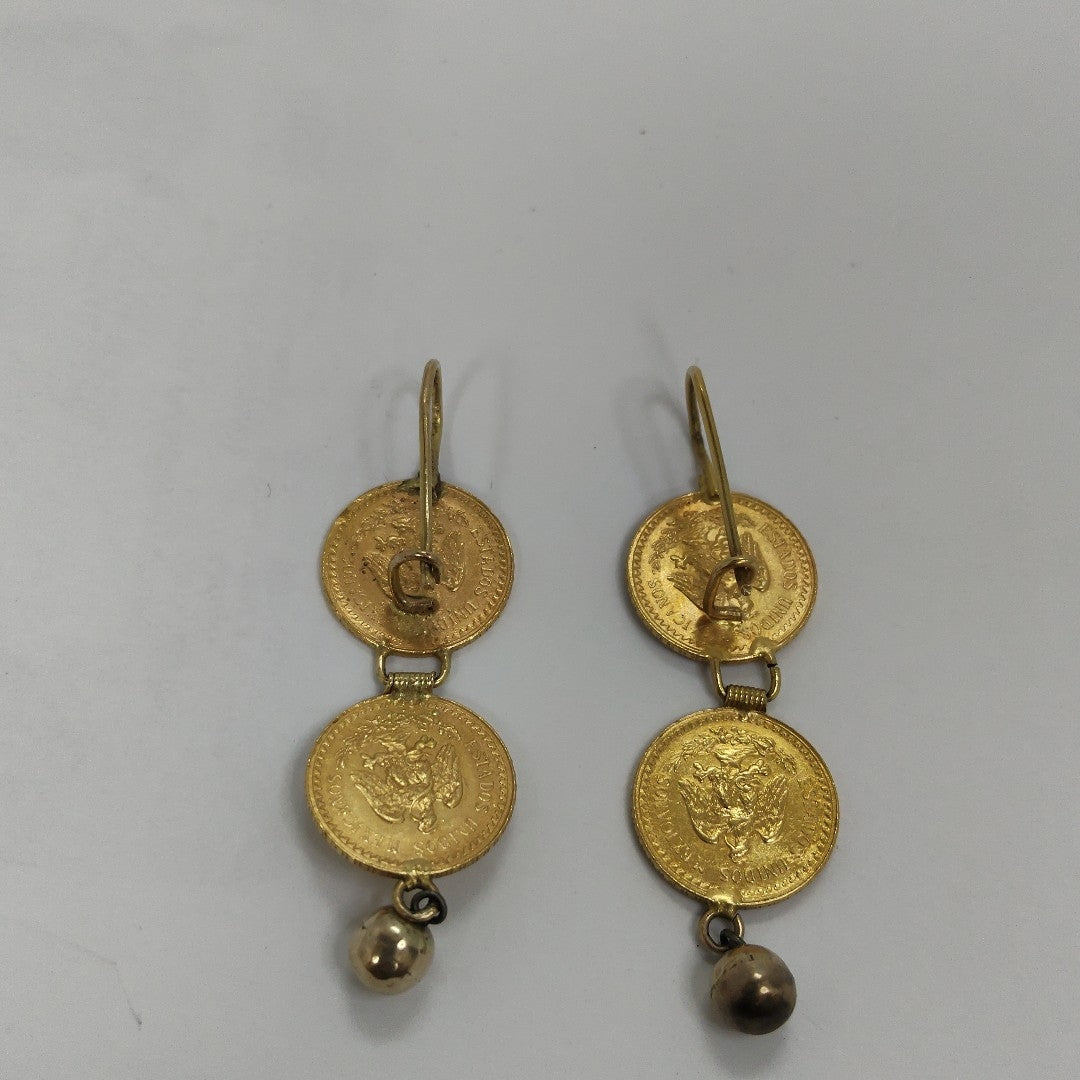 K1 9.8 GRMS 21 K IDENTIFICACIÓN ARETES PAR MATERIALES ORO OBSERVACI (SEMINUEVO)