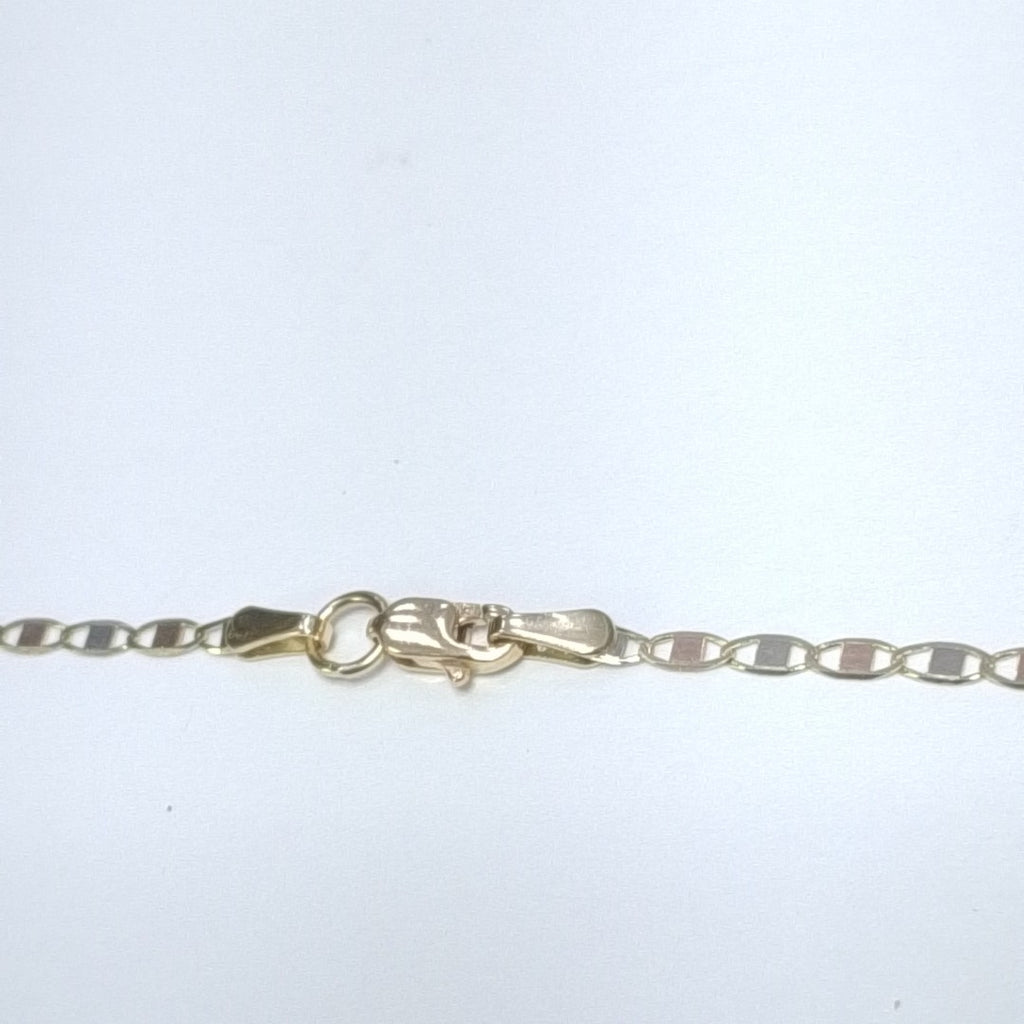 CADENA ESPECIAL MARINERA ESPEJO 3G 50 CM 14K (NUEVO)