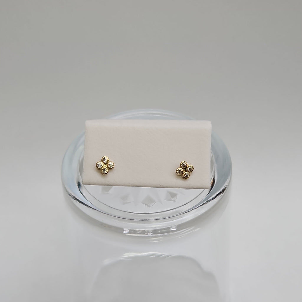 BROQUELES ORO 14K 1 (NUEVO)