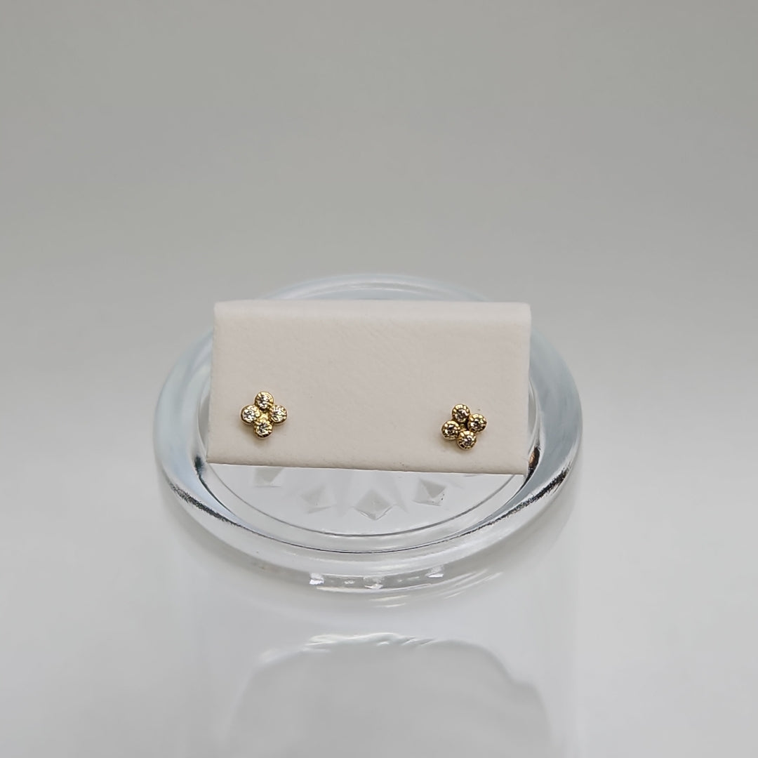 BROQUELES ORO 14K 1 (NUEVO)