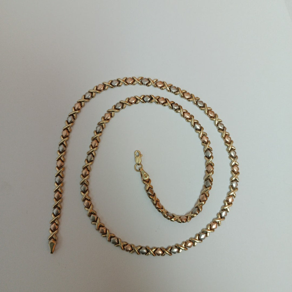 K1 17,40 GRMS 8 K ESPECIFICACIONES COMPLEMENTARIAS GARGANTILLA ORO FLORENTINO (SEMINUEVO)