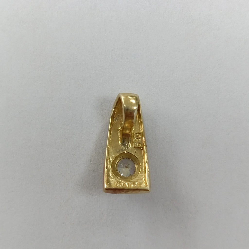 K1 1,30 GRMS 14 K ESPECIFICACIONES COMPLEMENTARIAS DIJE ORO CON CIRCONIA (SEMINUEVO)