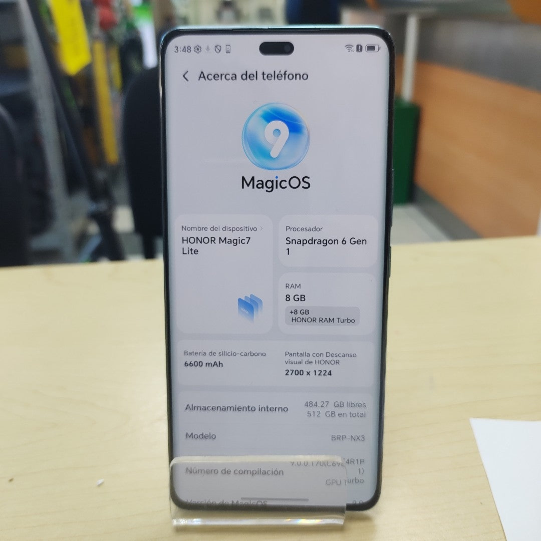 CELULAR HONOR MAGIC 7 LITE BRP-NX3 (2025) 512 GB 8 GB RAM (SEMINUEVO)