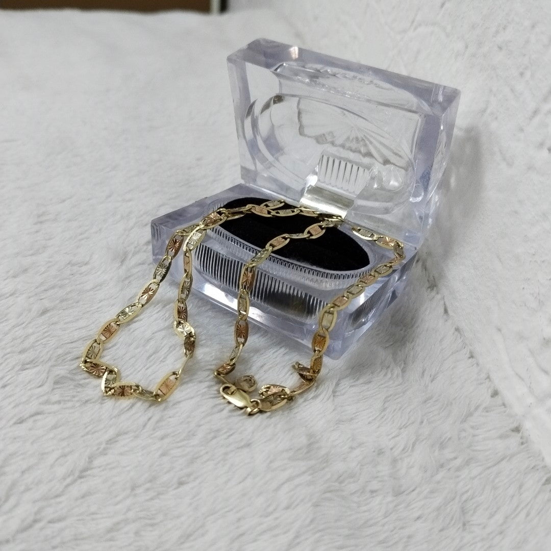 CADENA ORO COMBINADO 10 K 9.8 GRMS (SEMINUEVO)
